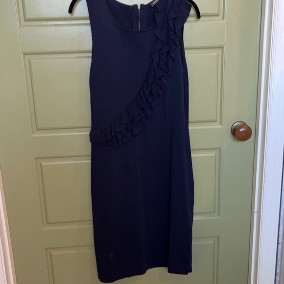 Adrienne Vittadini. Video Flattering AF. Navy, great fabric m - Picture 1 of 5